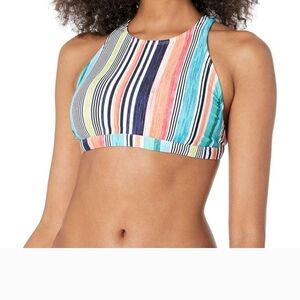 Next Multicolor Striped Bikini Top Medium